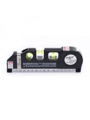 Līmeņrādis ar lāzeru, ar lineālu un mērlenti 250cm (KD10437)