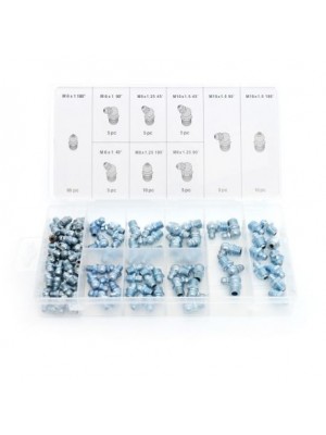 Hidraulisko Eļļošanas Nipeļu Komplekts, 110Gab. (KD10507)