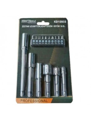 Adapteru un uzgaļu komplekts 16gab. (KD10955)