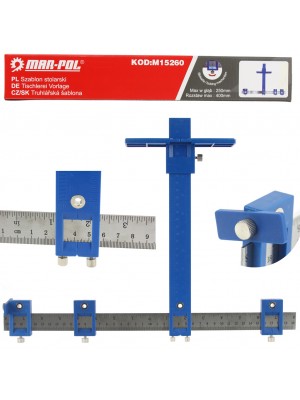 Veidne, Mērinstruments Urbšanas Punktu Marķēšanai, 25 Cm (M15260)