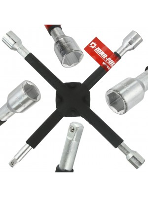 Krustveida Uzgriežņu Atslēga, 14" - 1/2", 17, 19, 21Mm (M57012)