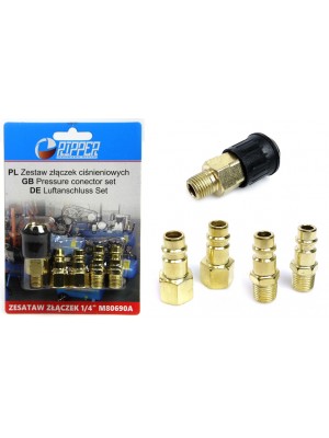Ātrais Pneimatiskais Savienojums, 1/4", 5 Gab. (M80690A)
