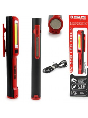 Led Darba Lukturis Ar Magnētu, 3W (M82727)