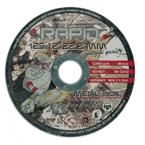 GriezēJdisks metālam 125 x 1.2 x 22.2 mm (M08250) GriezēJdisks metālam 125 x 1.2 x 22.2 mm (M08250)