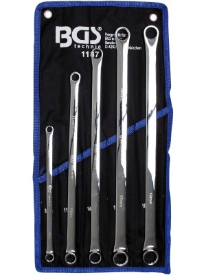  Dubultgredzena uzgriežņu atslēgu komplekts|īpaši garš|8 - 19 mm|5 gab. (1187)