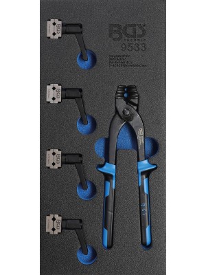 Instrumentu paliktnis 1/3: cauruļu liekšanas un bremžu līnijas skavu komplekts|4,75 + 6 mm (9533) Instrumentu paliktnis 1/3: cauruļu liekšanas un bremžu līnijas skavu komplekts|4,75 + 6 mm (9533)