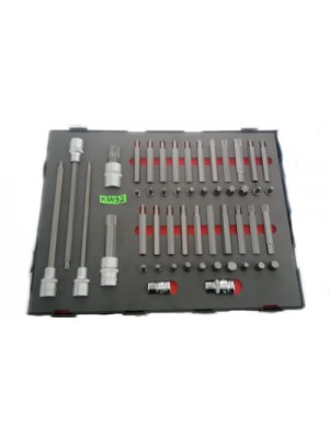 Uzgriežņu komplekts ar adapteriem 3/8 "49h. (K4492)